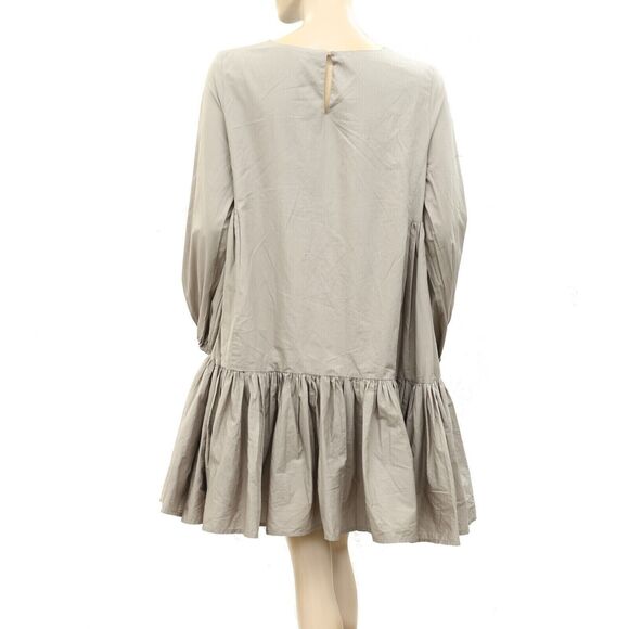 Merlette X Tomorrowland Byward Mini Dress Ruffle Solid Resort Cotton XS 266156 - Picture 5 of 6